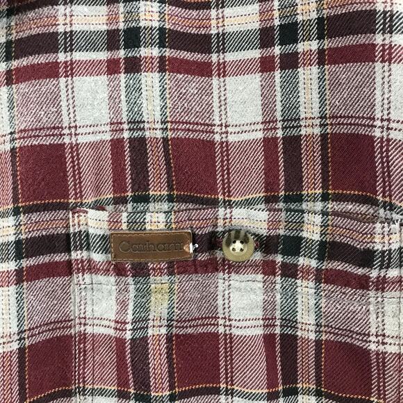 CARHARTT MEN'S XL PLAID SHIRT LONG SLEEVE RELAXED FIT - Picture 4 of 12